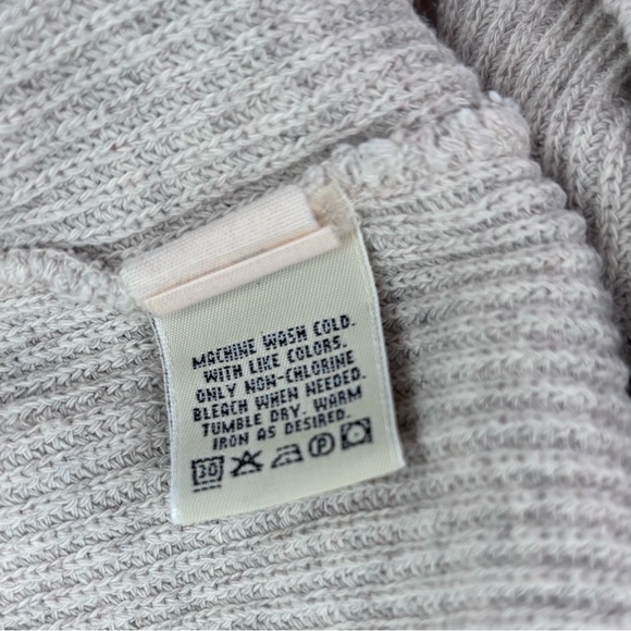 VINTAGE Eddie Bauer Beige Crew Neck Ribbed Knit Sweater Men’s Large Made In USA - Picture 6 of 10